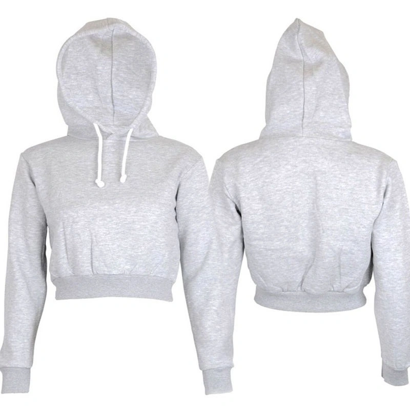 Hooded slim short sweater top