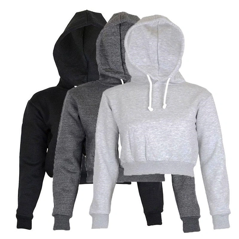 Hooded slim short sweater top