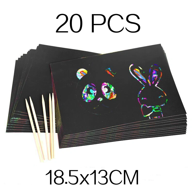 Colorful scratch paper