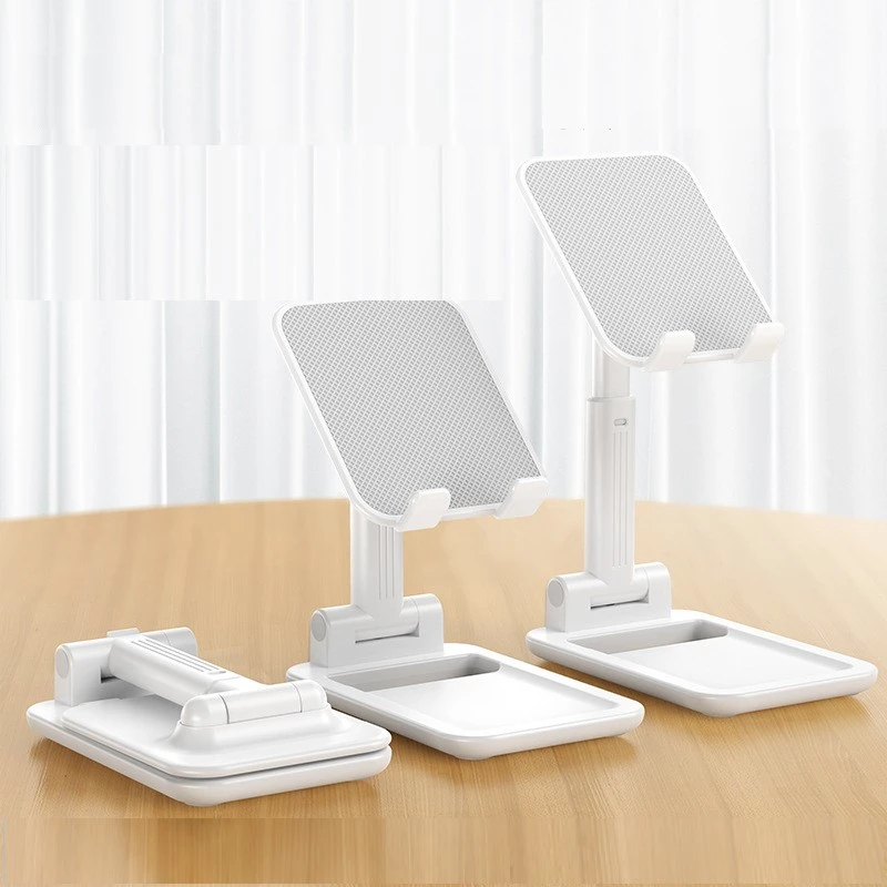 Telescopic folding mobile phone tablet universal desktop stand