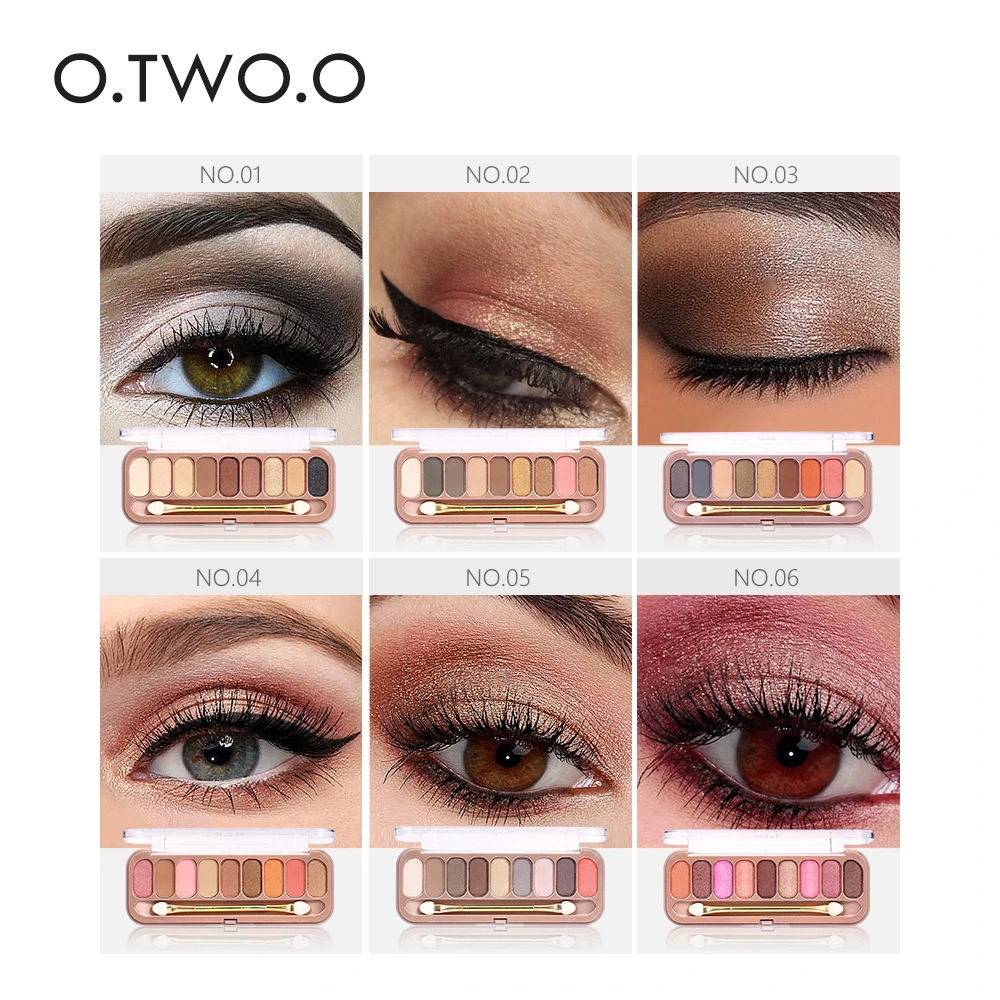 Rose gold 9-color pearlescent eyeshadow Matte durable waterproof easy to color