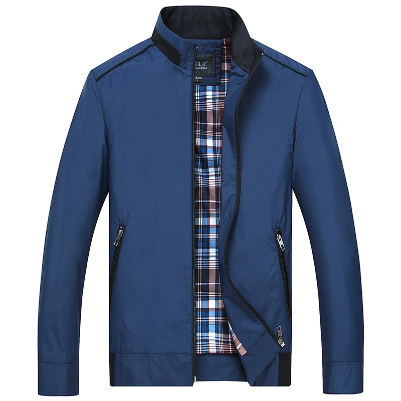 2021 autumn men's thin jacket, extra large code business jacket, leisure plus fat XL male jacket