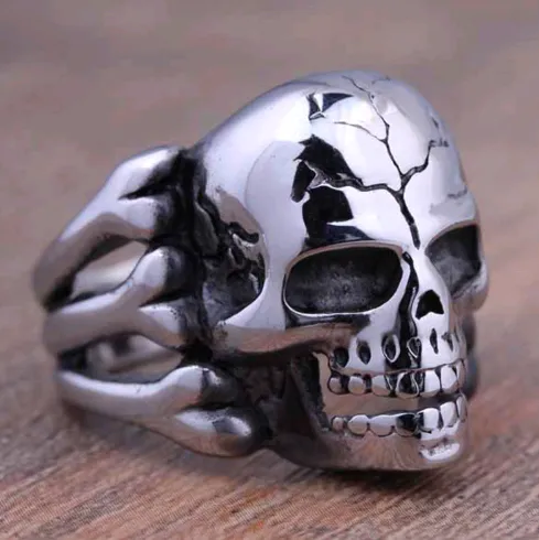 Fashion personality Shantou men's domineering titanium steel ring ring