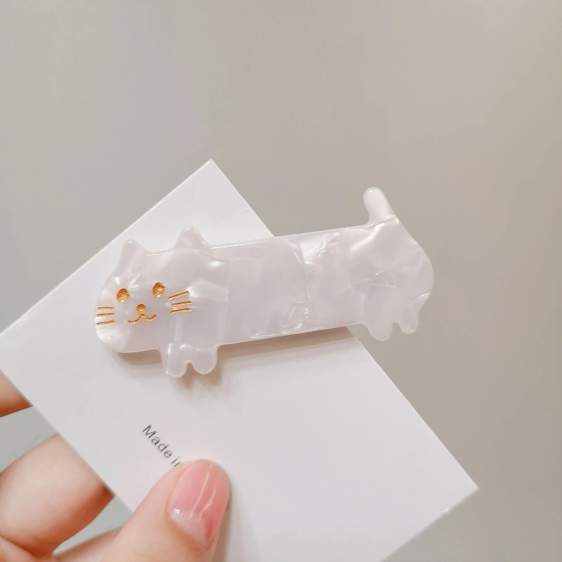 Cute short legged cat temperament girl duck beak hairpin