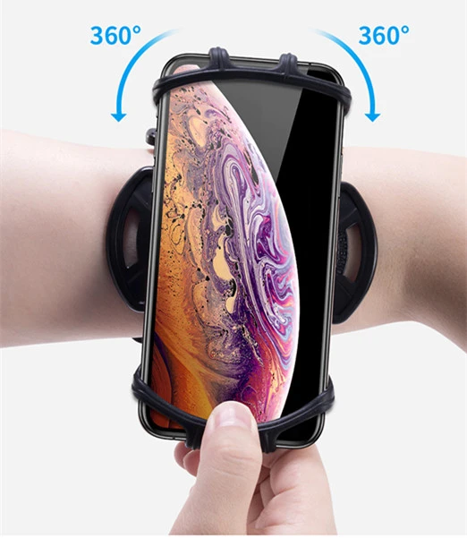 Rotatable Mobile Phone Arm With Running Silicone Arm Bag Outdoor Sports Mobile Phone Holder