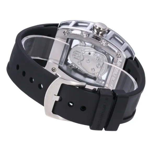 American trade express hot style leisure fashion ghost head men silica quartz PU watch