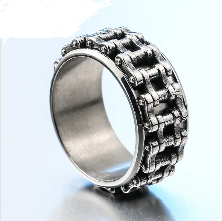 Personalized retro motorcycle accessories wholesale Stainless steel chain ring