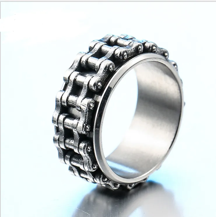 Personalized retro motorcycle accessories wholesale Stainless steel chain ring