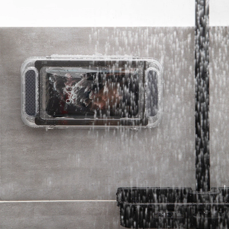 Waterproof and Sealed Wall Mount Punch-free Bracket Mobile Phone Storage Box