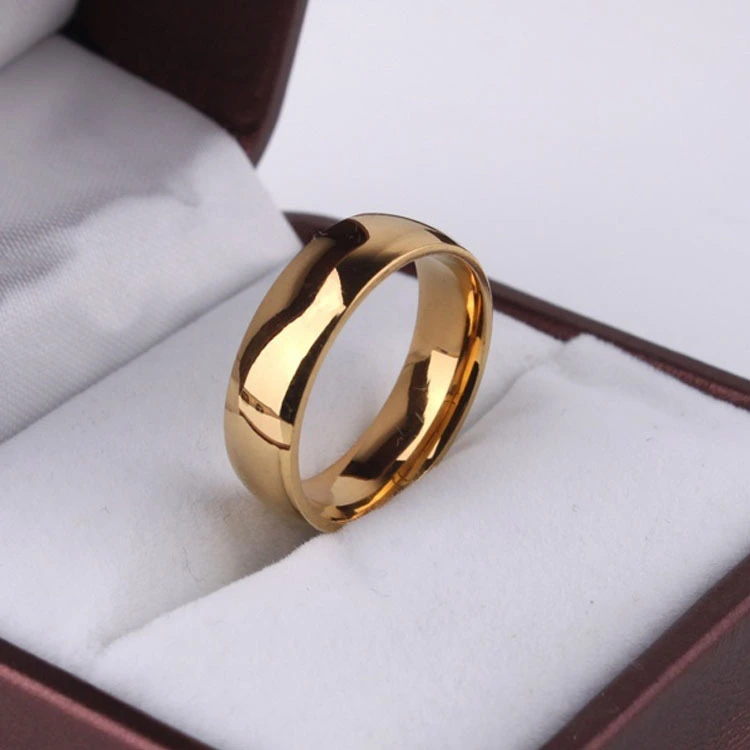 Smooth stainless steel ring