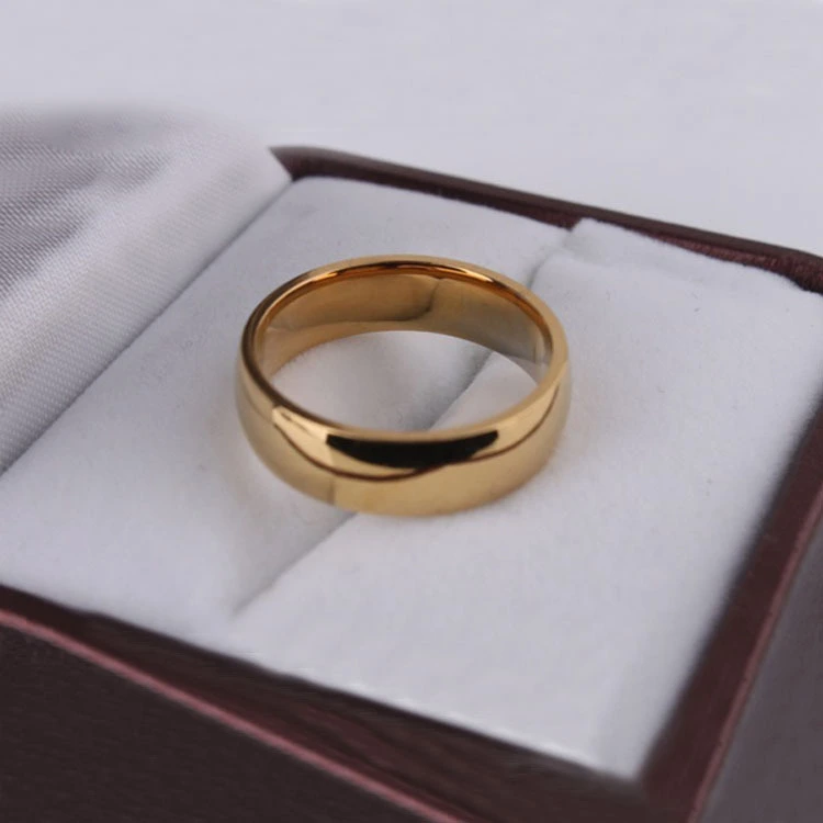 Smooth stainless steel ring