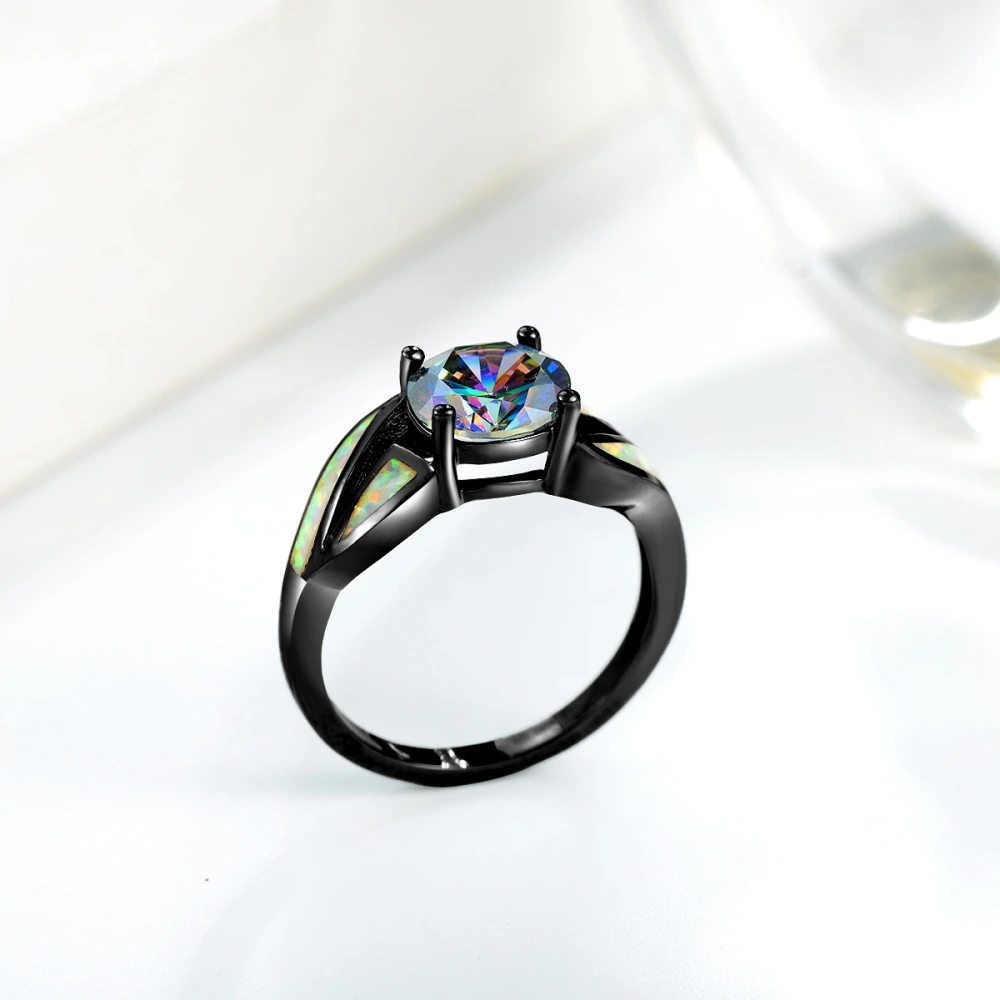 Diamante Black Ring