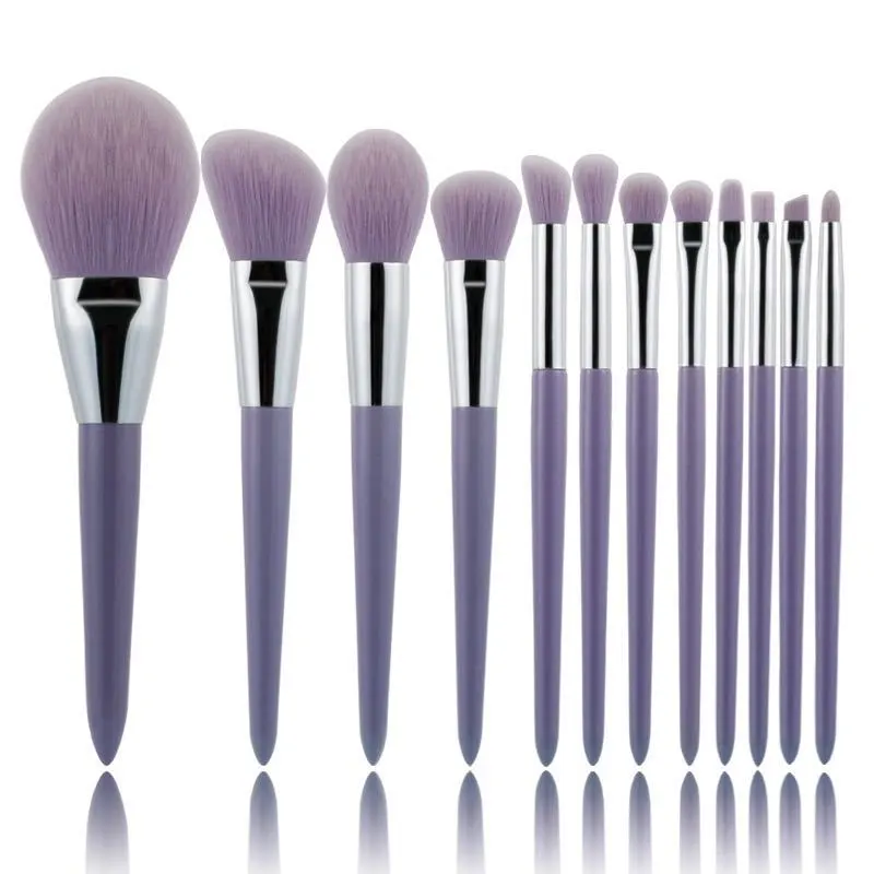 Zonia fragrant taro color 12 makeup brush set