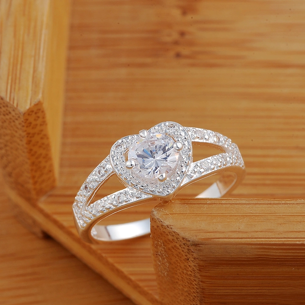 Zircon Heart Ring
