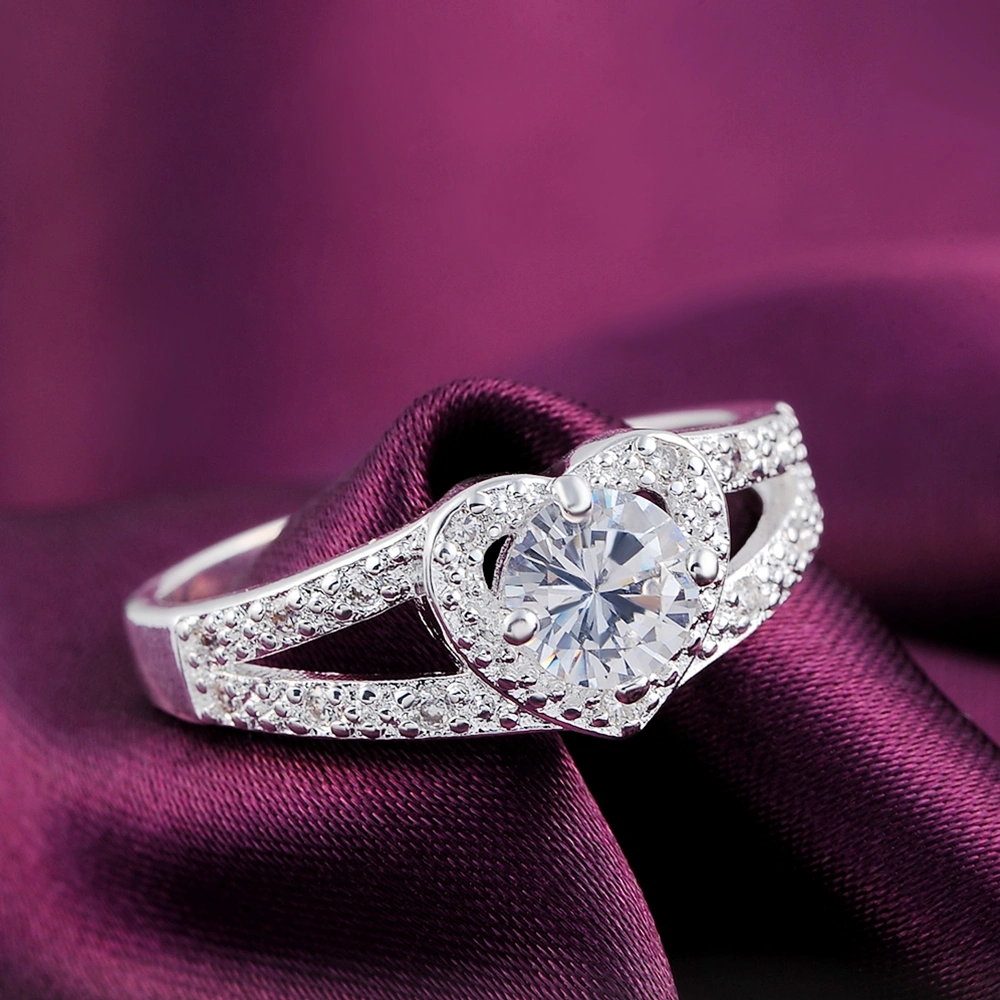 Zircon Heart Ring