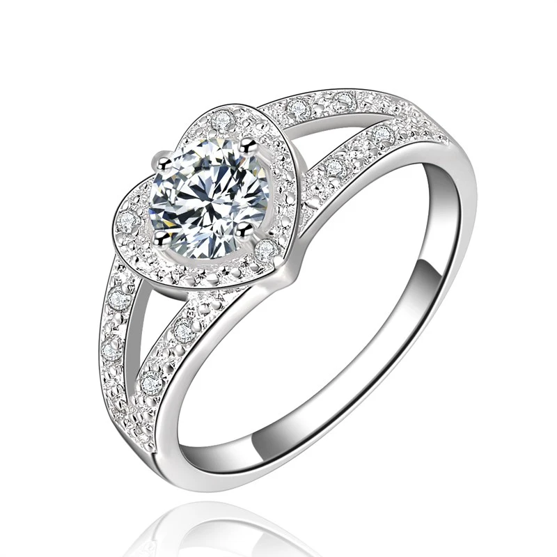 Zircon Heart Ring