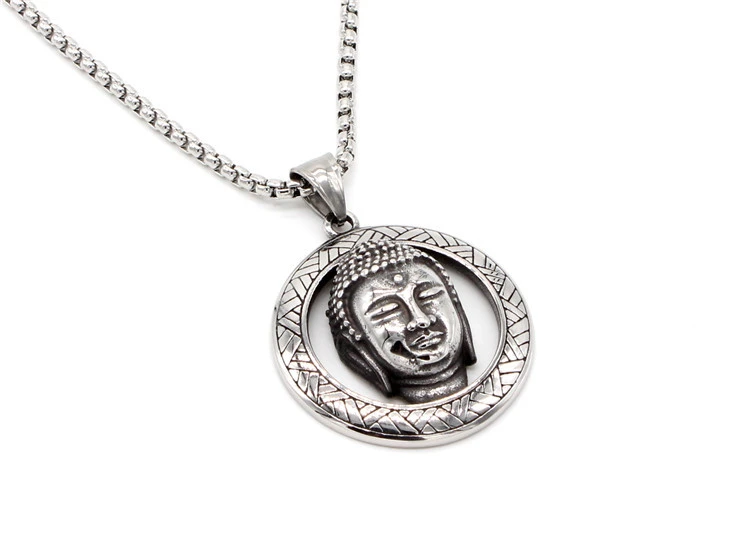 Tathagata Men's Titanium Steel Pendant