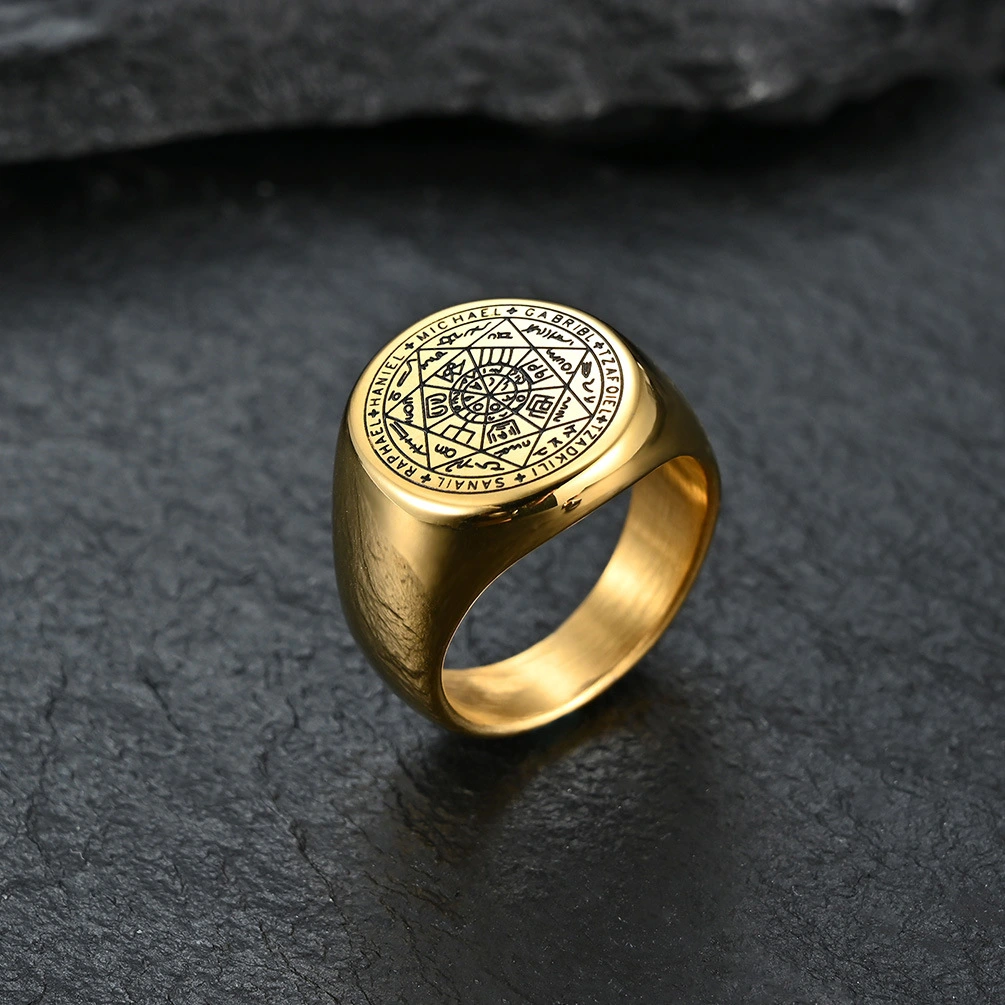 Titanium steel men's ring