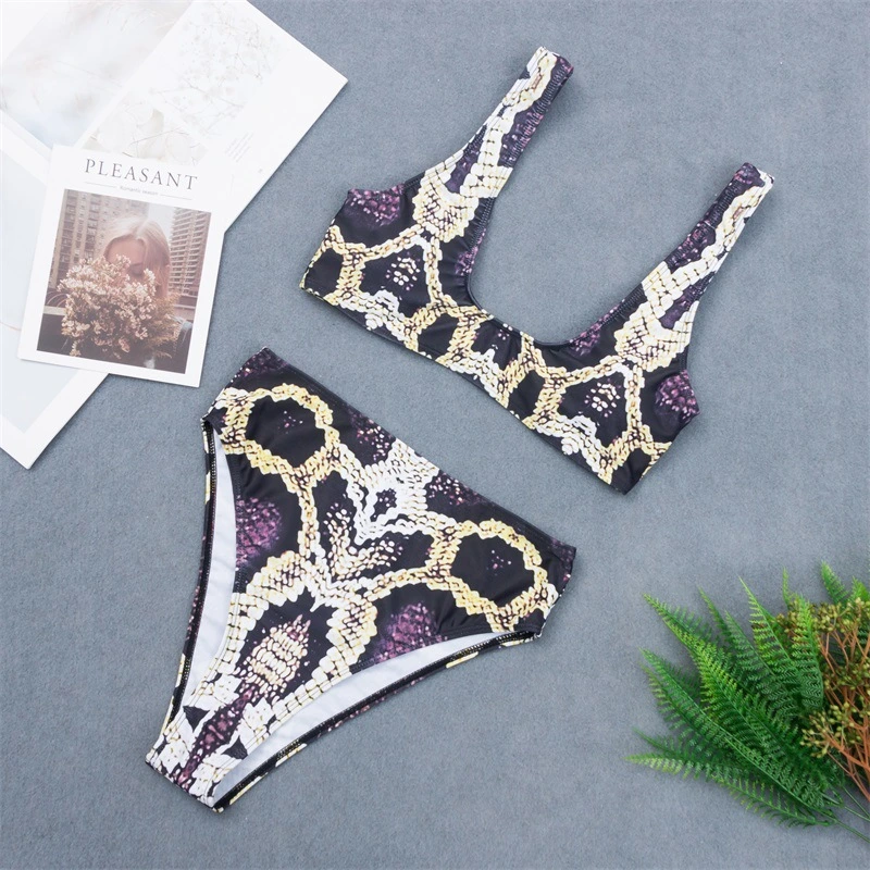 Animal snakeskin bikini