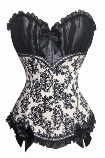 Brown Brocade Tight Court Corset