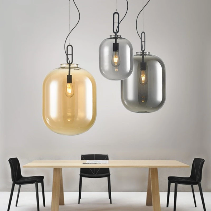 Nordic Glass Melon Restaurant Chandelier Ldeas