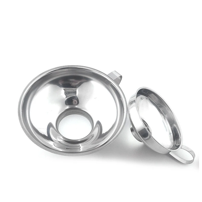 Stainless Steel Wide Mouth Funnel Large Diameter Funnel Thickened Funnel