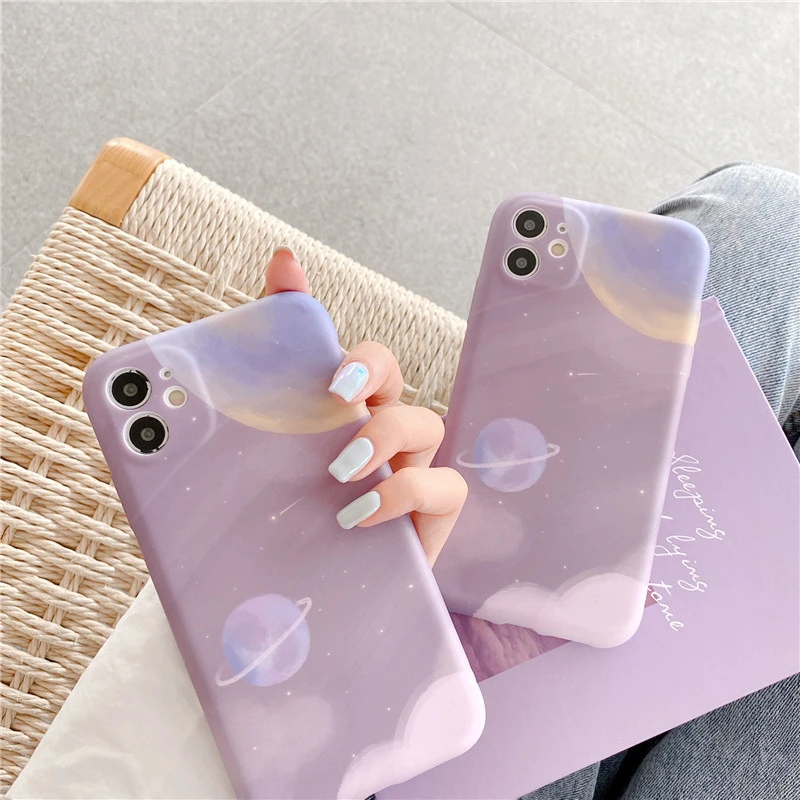 Compatible with Apple, Compatible with Apple , Purple Starry Planet for iPhone11promax Apple