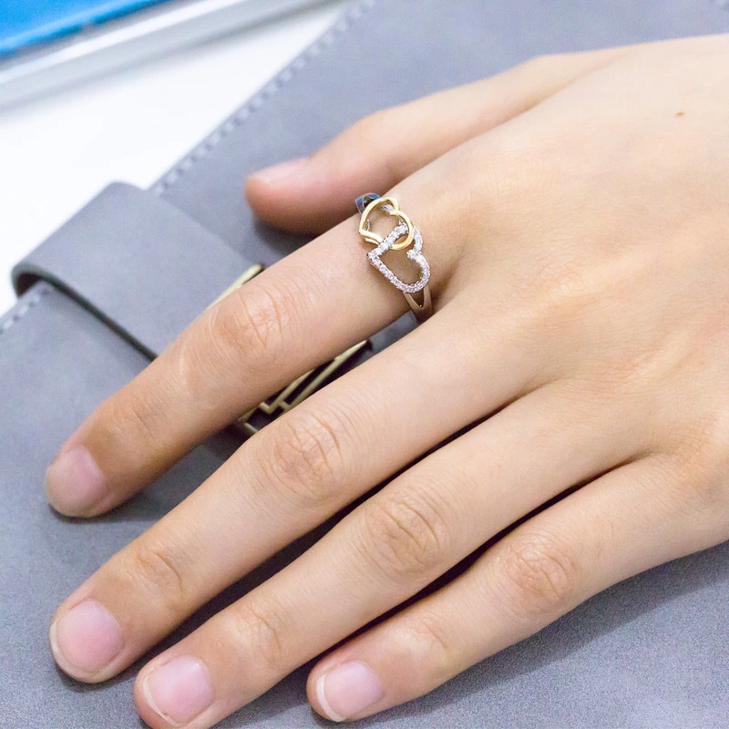 Fashion simple love color ring female