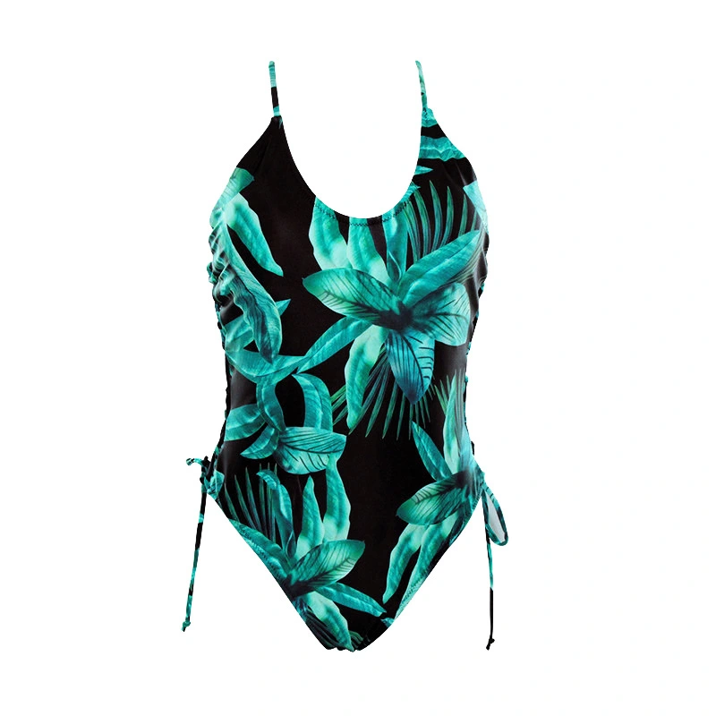 Printed sexy slim women's swimsuit