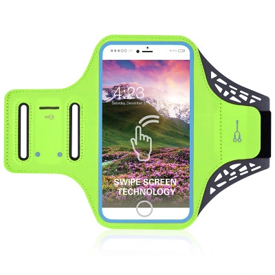 Outdoor fitness running arm with screen fingerprint unlock mobile phone arm bag Lycra ultra-thin voltage arm band