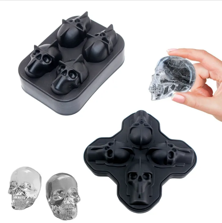 3D Skull Ice Cube Molds