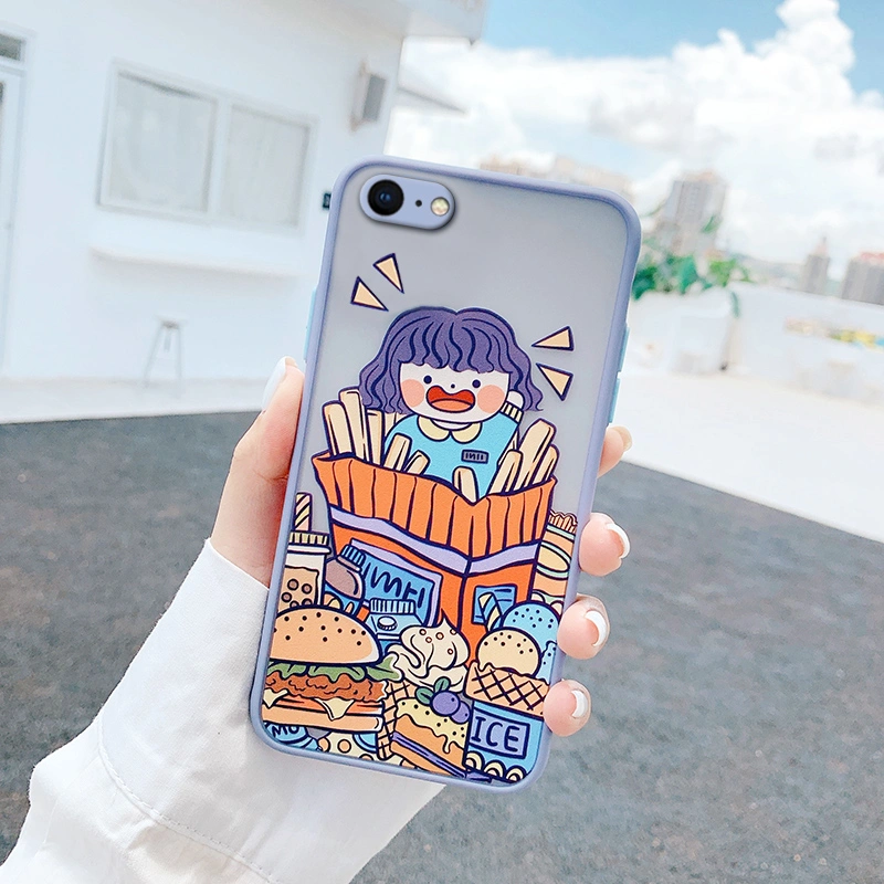 Compatible with Apple , Trendy Apple Foodie Girl Painted Hard Shell