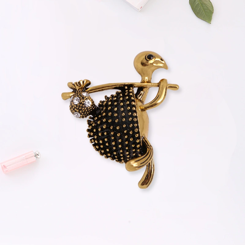 Lovely tortoise brooch studded with diamonds
