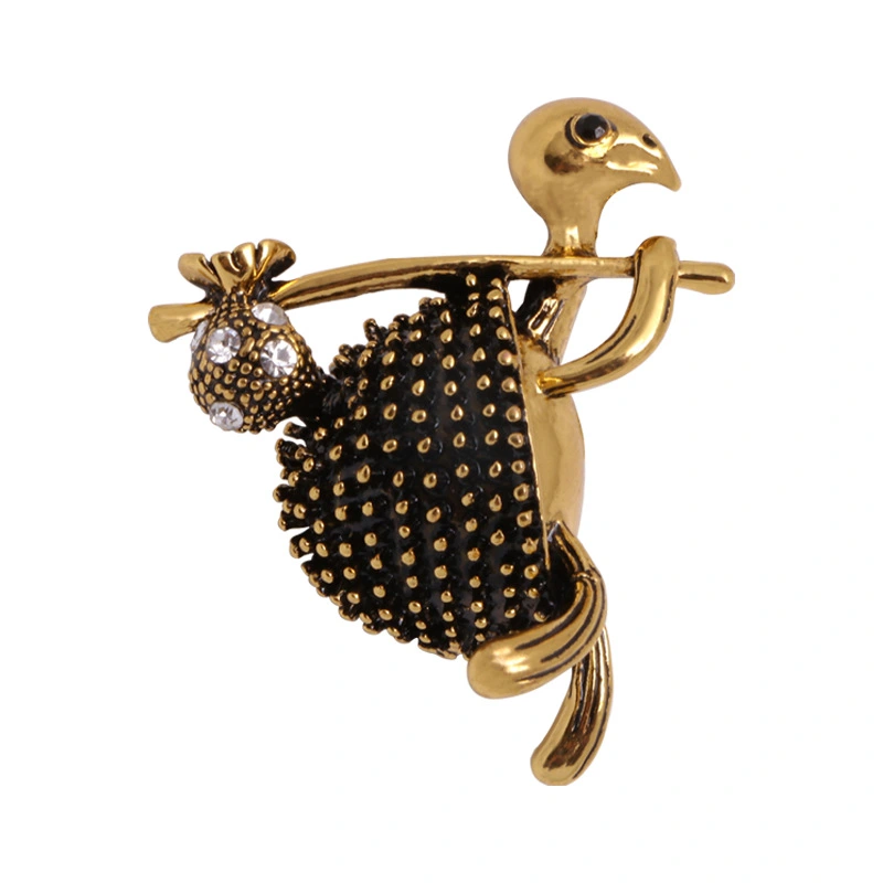 Lovely tortoise brooch studded with diamonds