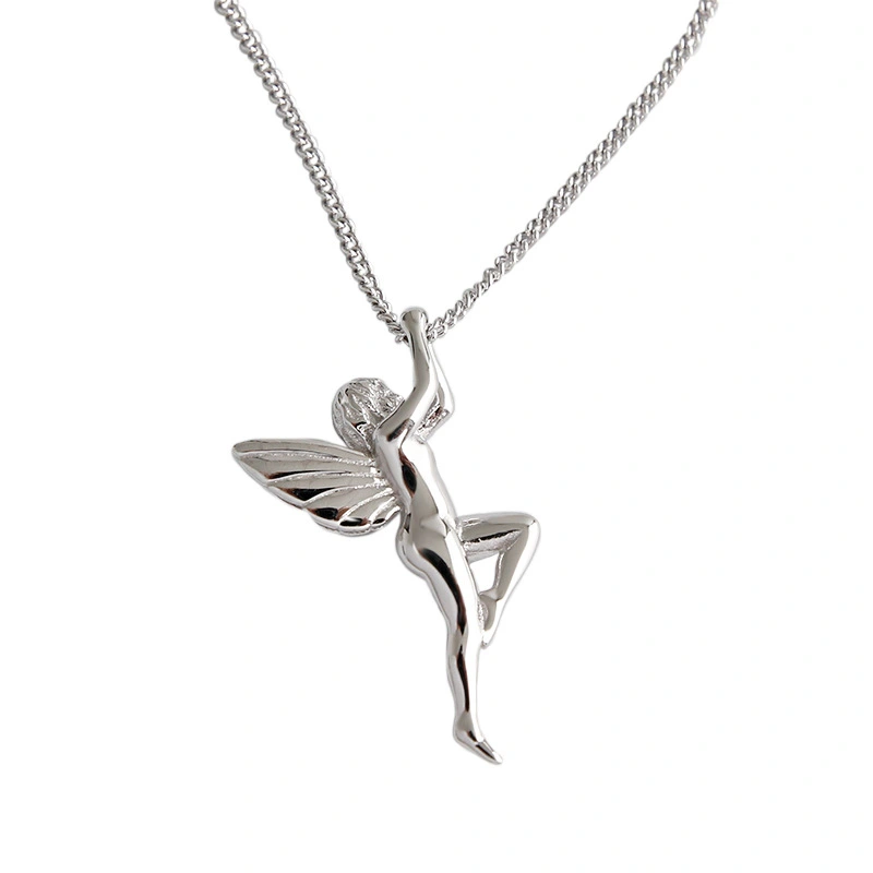 Harajuku Wind Guardian angel necklace