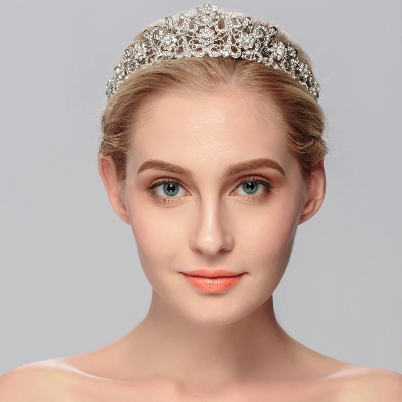 European and American Retro Bridal Crown Diamond Headband