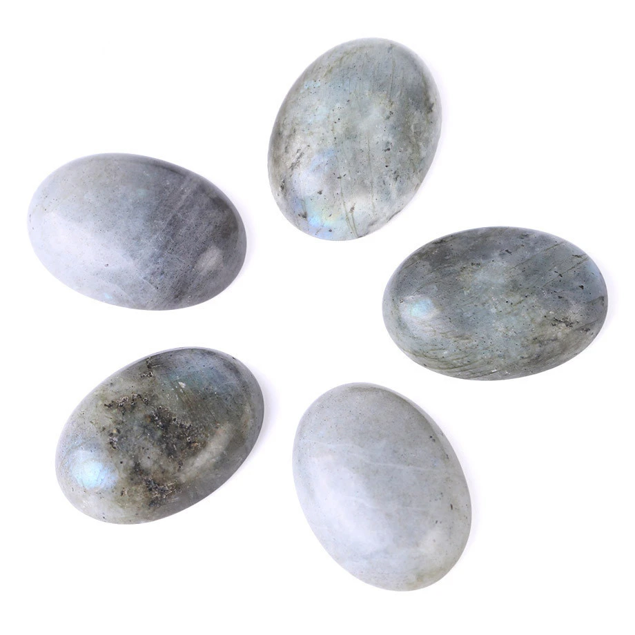 Gemstone Labradorite cabochon flat bottom ring face