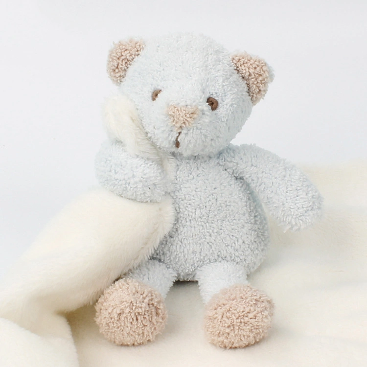 Cute Children's Blue Plush Toy Bear Doll