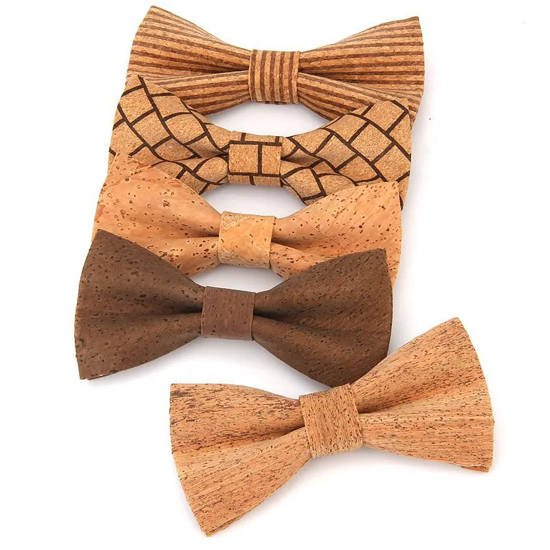 Men's casual party cork bow tie