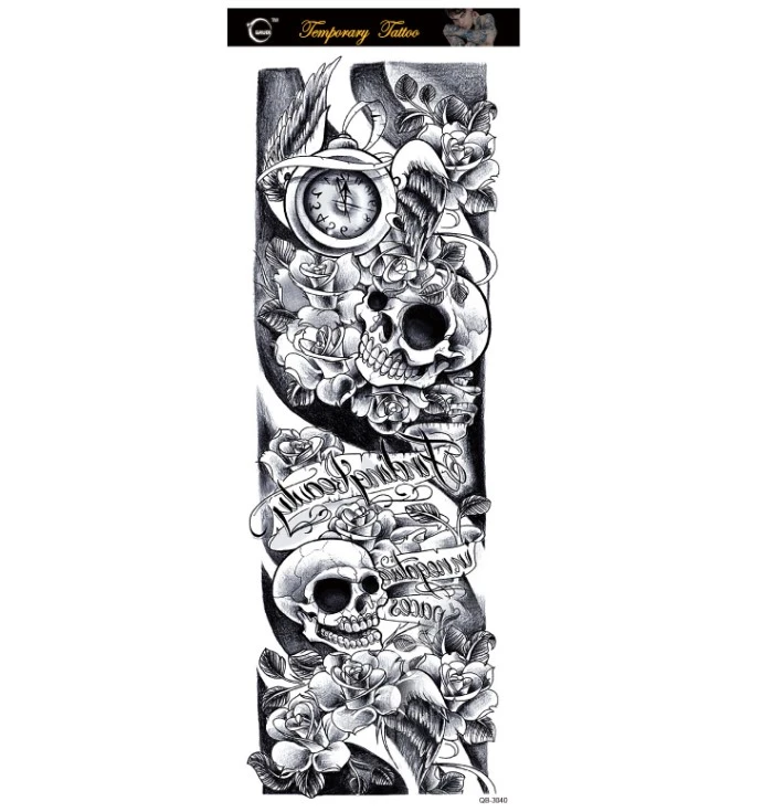Original big picture full arm waterproof tattoo sticker