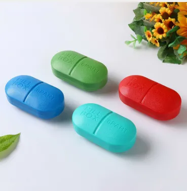 Multi-functional Portable Sealed Waterproof Pea Shaped Six-Box Travel Portable Pill Pack Storage Boxes & Bins