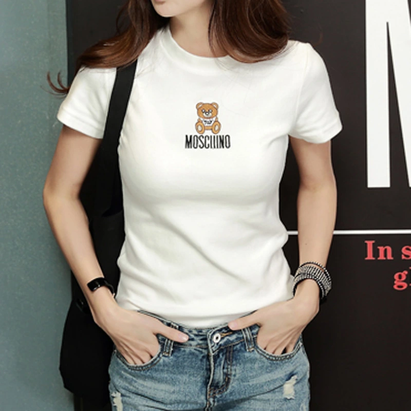 Women's Round Neck Cotton T-shirt