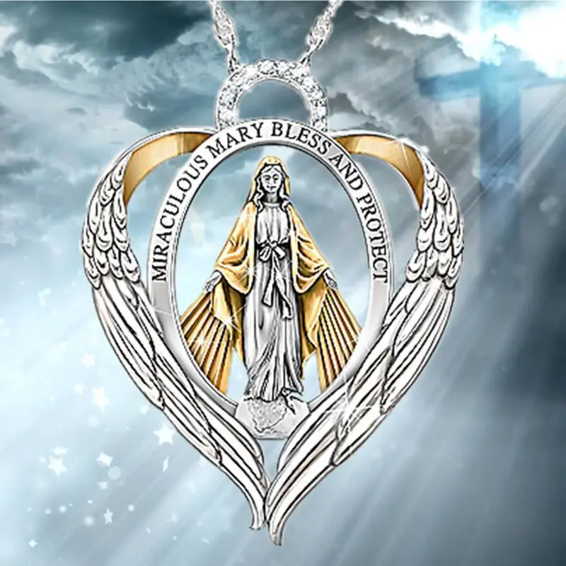 Virgin Mary necklace