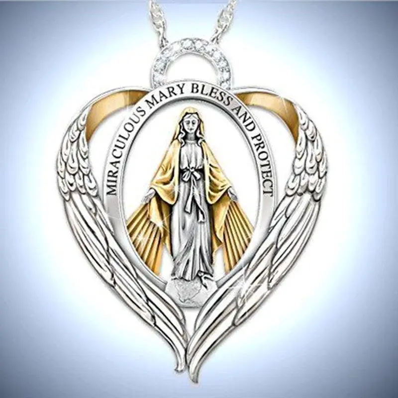 Virgin Mary necklace