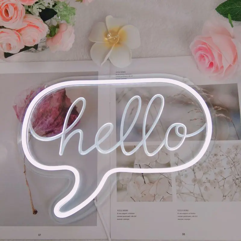 Creative Gifts Home Decoration Christmas Sun Clouds English Neon Lights