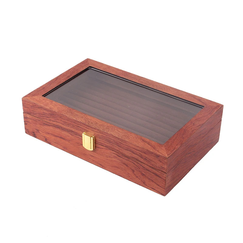 Retro Home Decoration Ring Storage Box Wooden