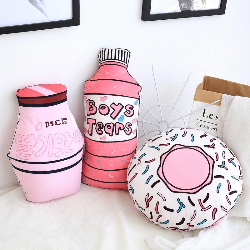 Printed Donut Cushion Pillow Children's Room Bay Window Decoration