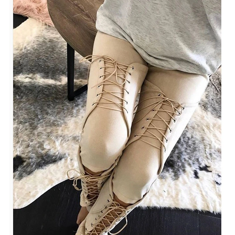 Cutout slim skinny pants and pencil pants