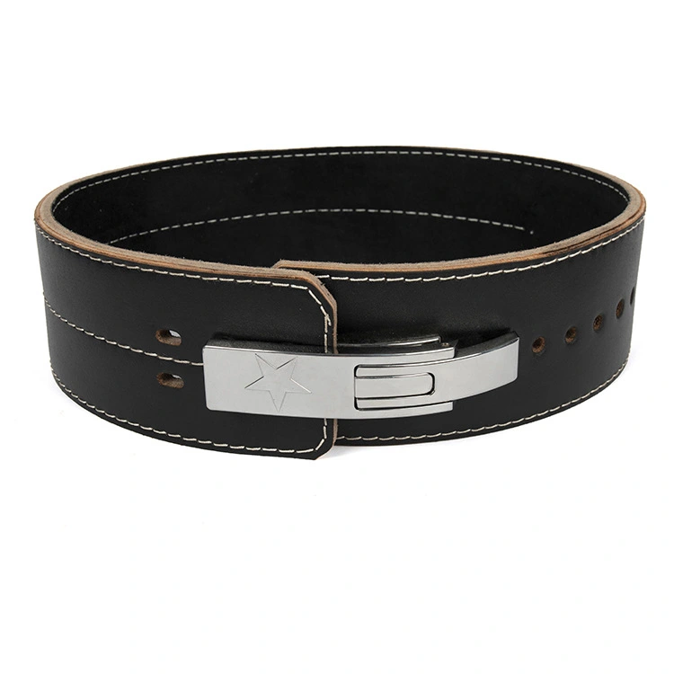 Lever buckle sports training strength belt