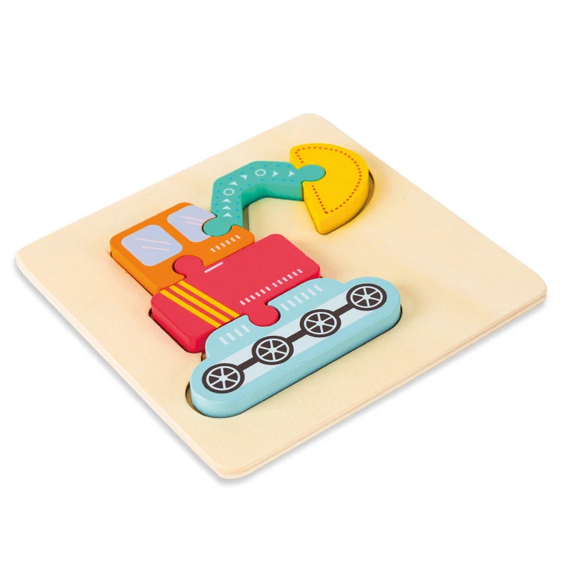 Three-dimensional jigsaw puzzle for infants and young children